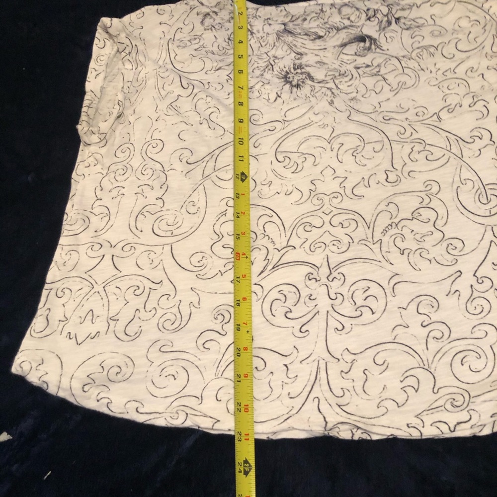 Anthro Postage Stamp Patchwork Print T Shirt - image 3